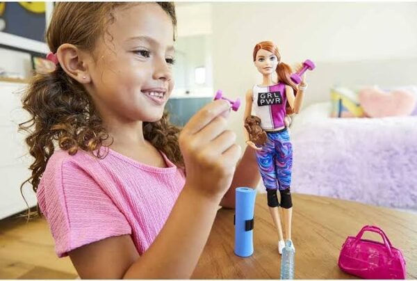 BARBIE WELLNESS GYMNAST DOLL WITH ACCESSORIES GKH73 GJG57 - Image 3